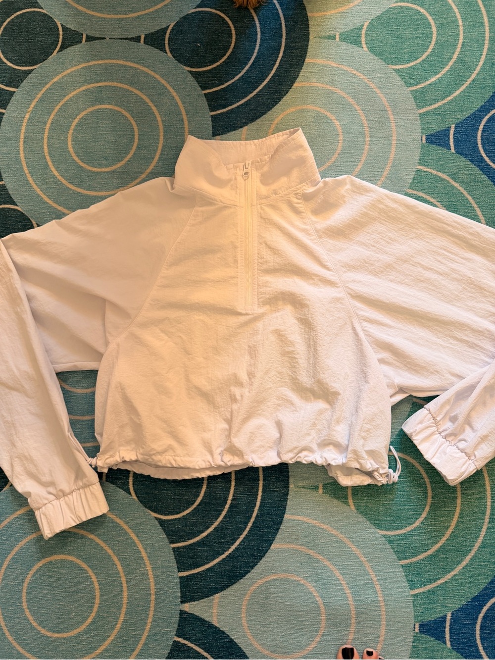 ALO Yoga Cream Half-Zip Utility Pullover Jacket